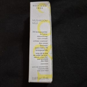 Beekman 1802 Mushroom Milk Eye Cream with Yellow Accents